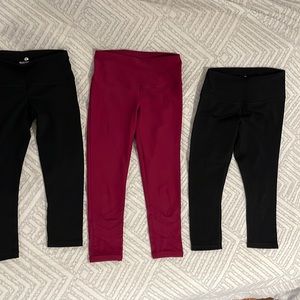 3 pair of leggings by 90 Degree by Reflex
